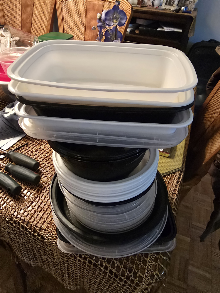 Variety of Plastic Food Storage Containers