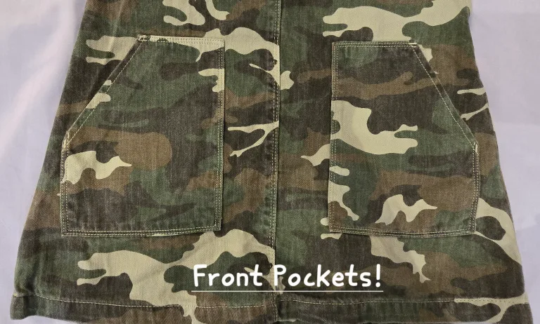 NEW! Zara Kids Camo Jumper Dress - Size 10 Youth image indicator(3)