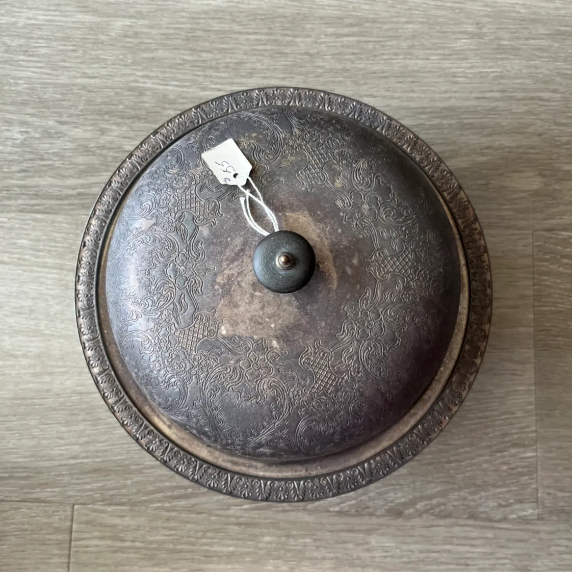 Beautiful Antique food dome with bowl thumbnail