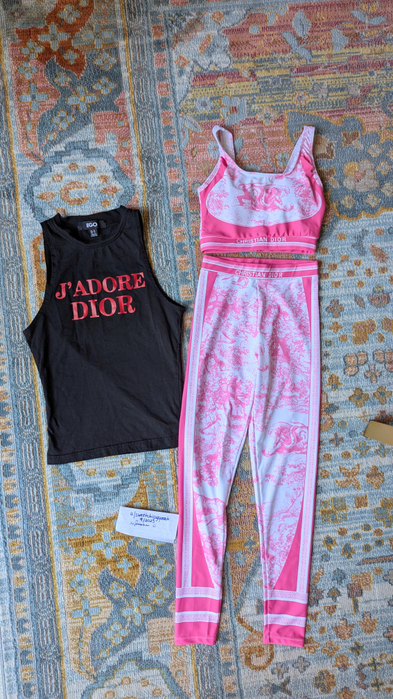 Dior Riviera workout set - size small, size 4 - brand new. - photo 2
