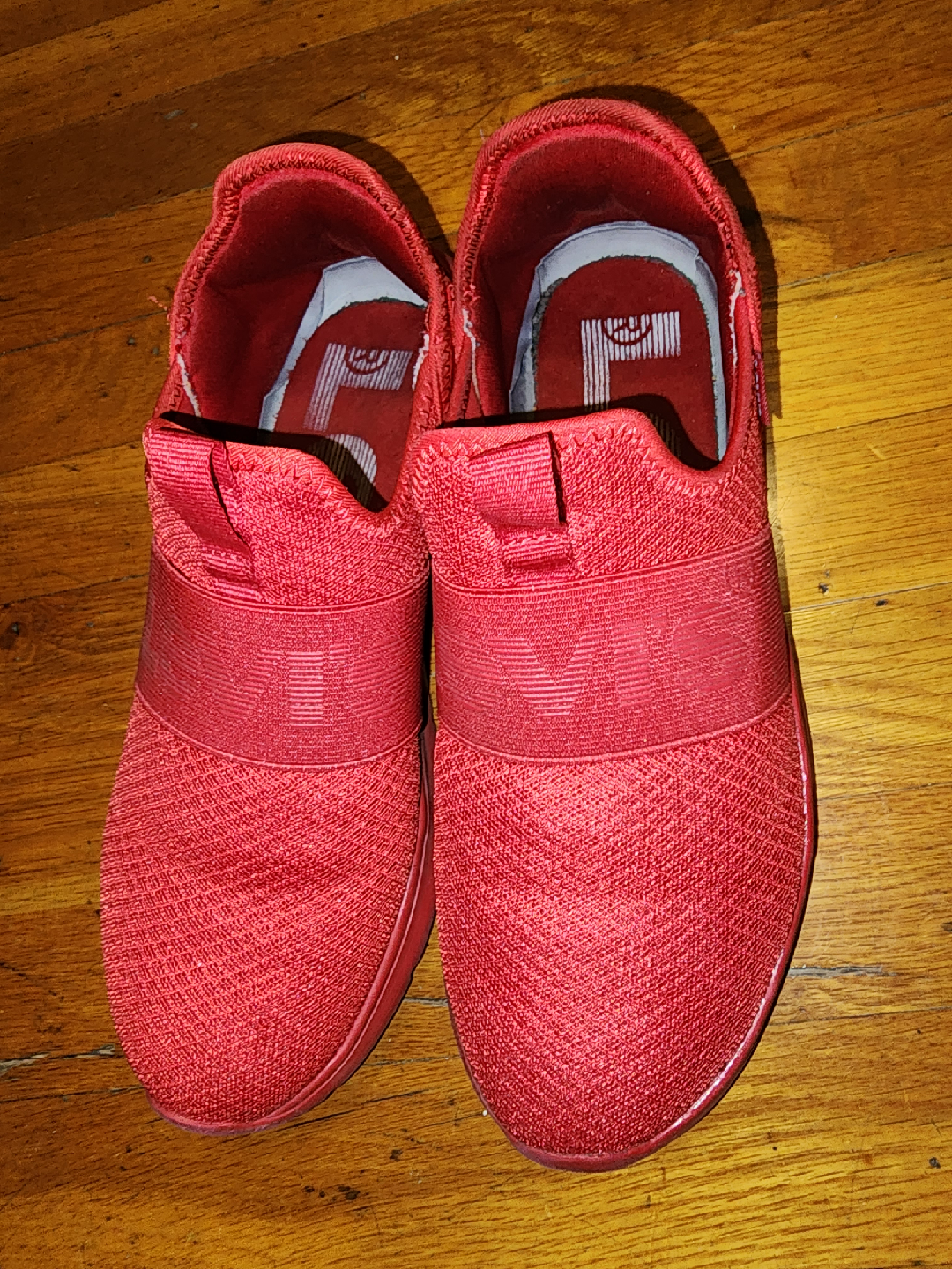 Levi's Red Knit Slip-On Sneakers