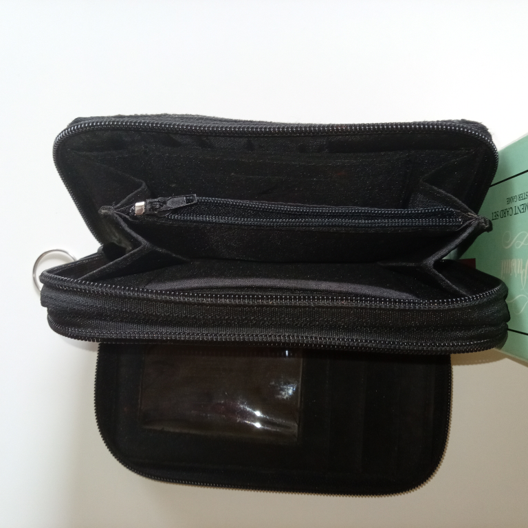 Black Corduroy Wallet /Pouch - photo 3