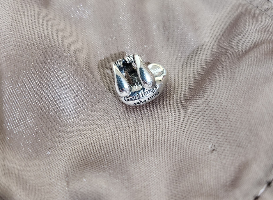 Sloth Charm "Good Things Take Time" - photo 2