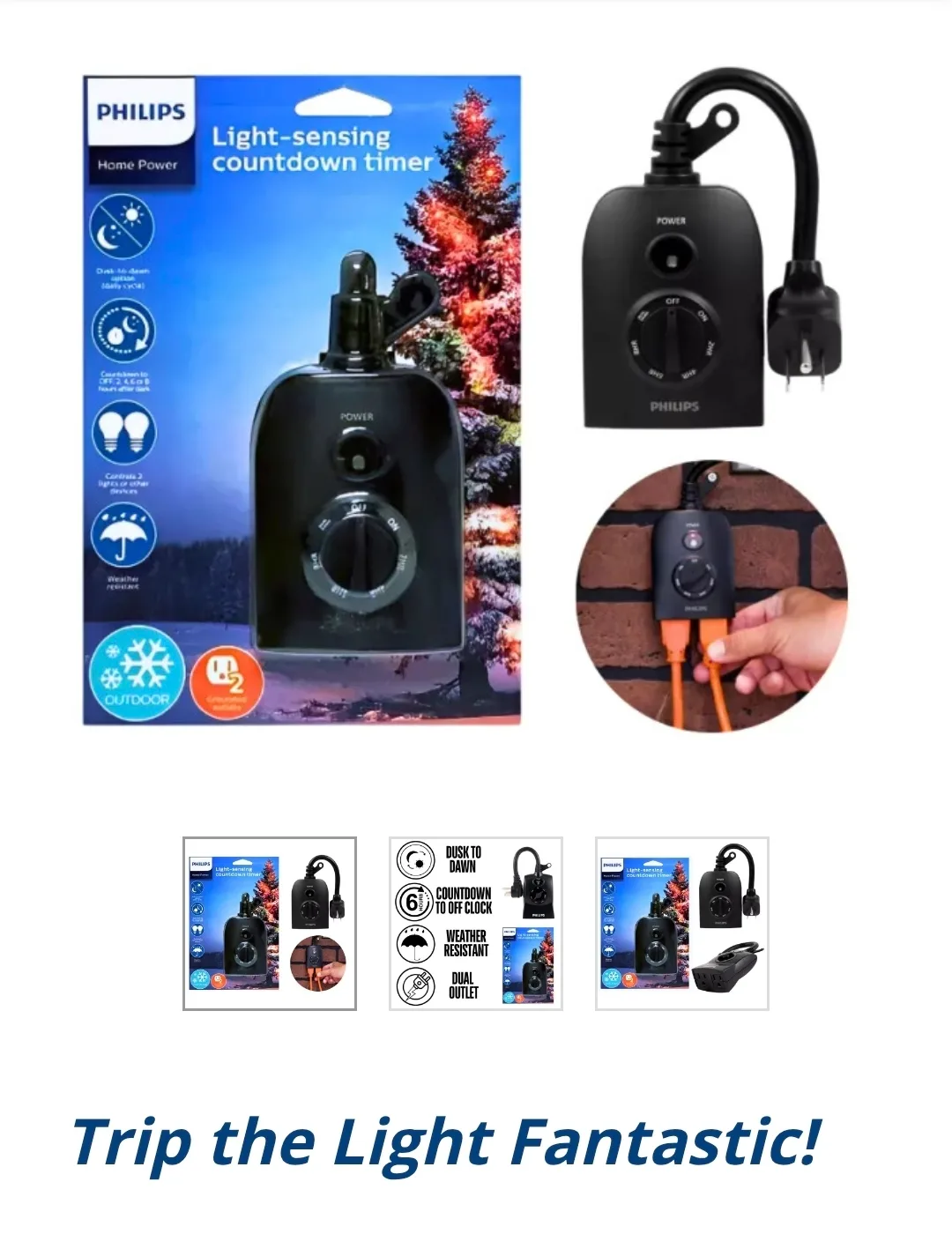 Brand New Philips Light-Sensing Countdown Timer 2-8 Hours image indicator(3)