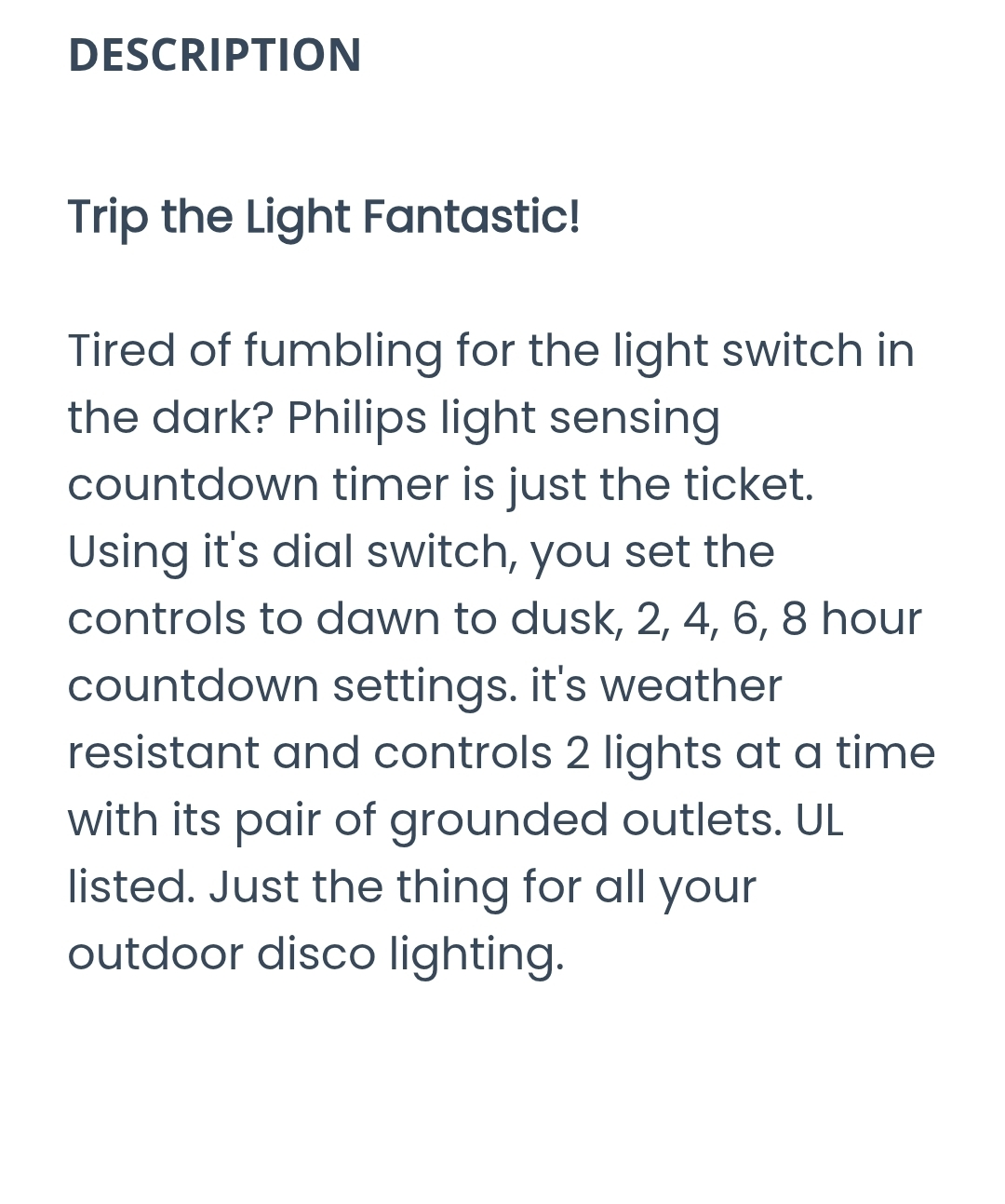 Brand New Philips Light-Sensing Countdown Timer 2-8 Hours - photo 4