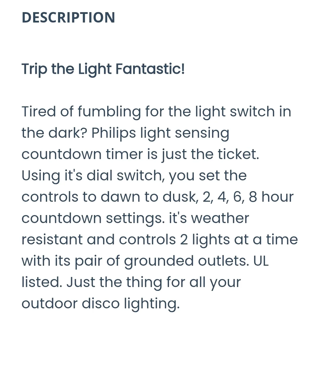 Brand New Philips Light-Sensing Countdown Timer 2-8 Hours image indicator(4)