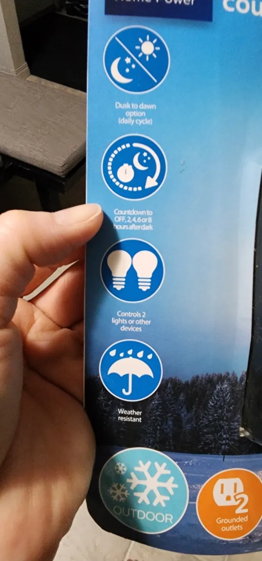 Brand New Philips Light-Sensing Countdown Timer 2-8 Hours image indicator(6)