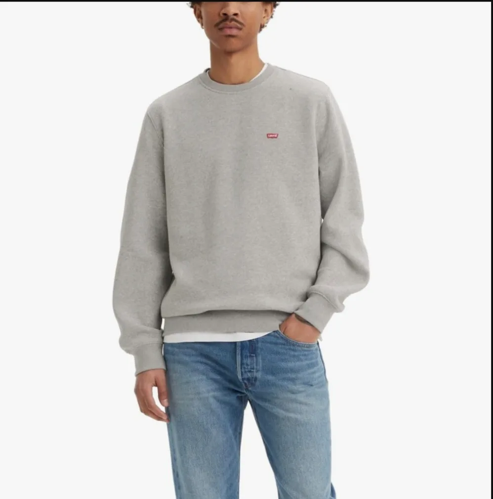 Brand New Levi's Grey Crew Neck Sweatshirt - Size S thumbnail
