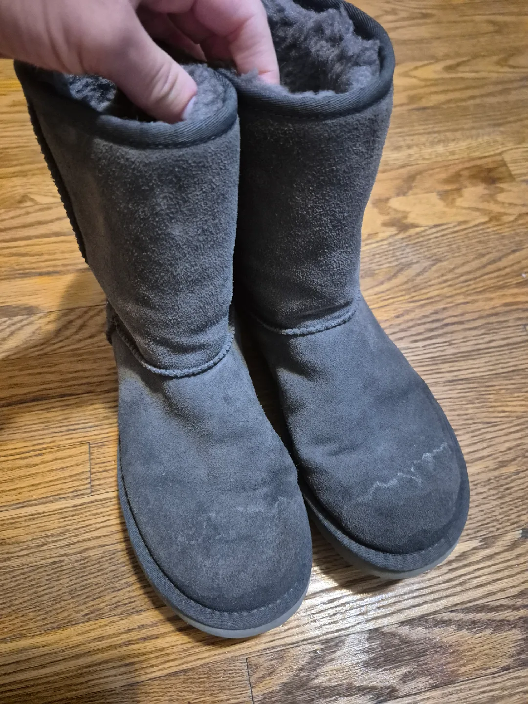 UGG Classic Short Boots, Grey, Women's Size 7 thumbnail