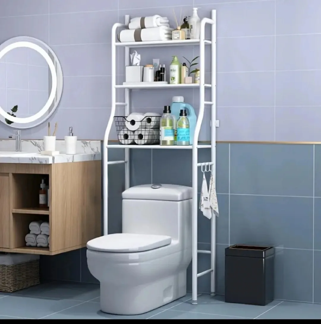 White Over-the-Toilet Storage Shelf thumbnail