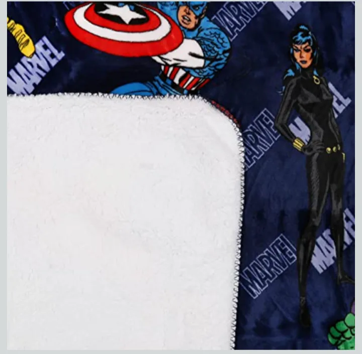 Marvel Avengers super soft Sherpa  Throw Blanket 120cm X 150cm image indicator(3)