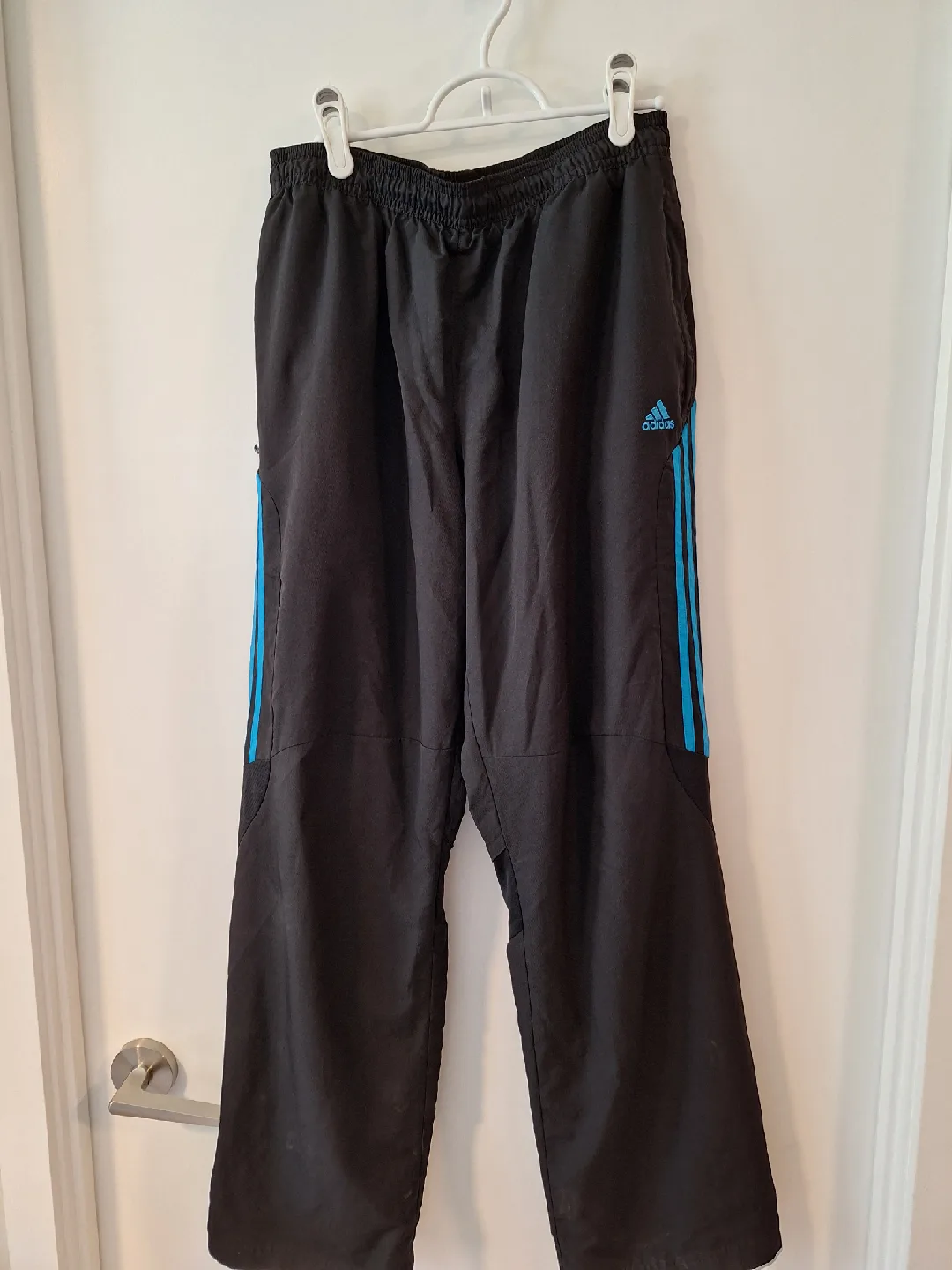 Adidas ClimaCool Black Track Pants -sz M thumbnail