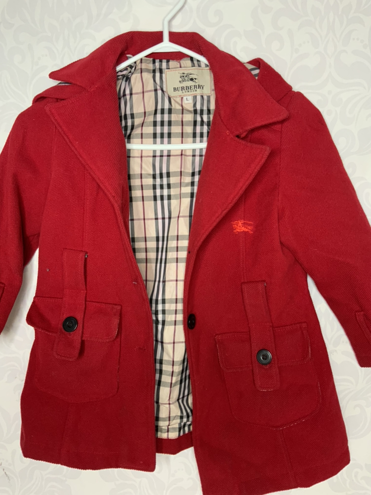 Burberry red jacket