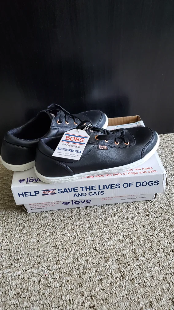 BOBS from Skechers Black Memory Foam Shoes - Size 8 thumbnail