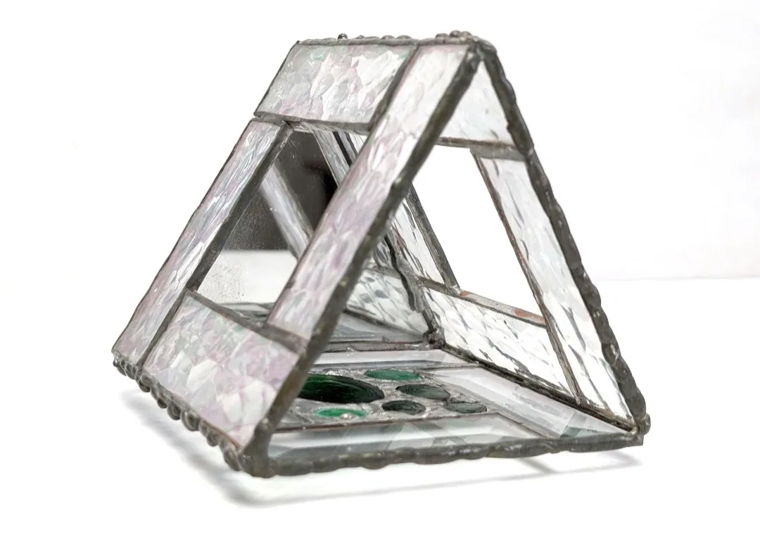 Retro Stained Glass Tealight Holder image indicator(4)