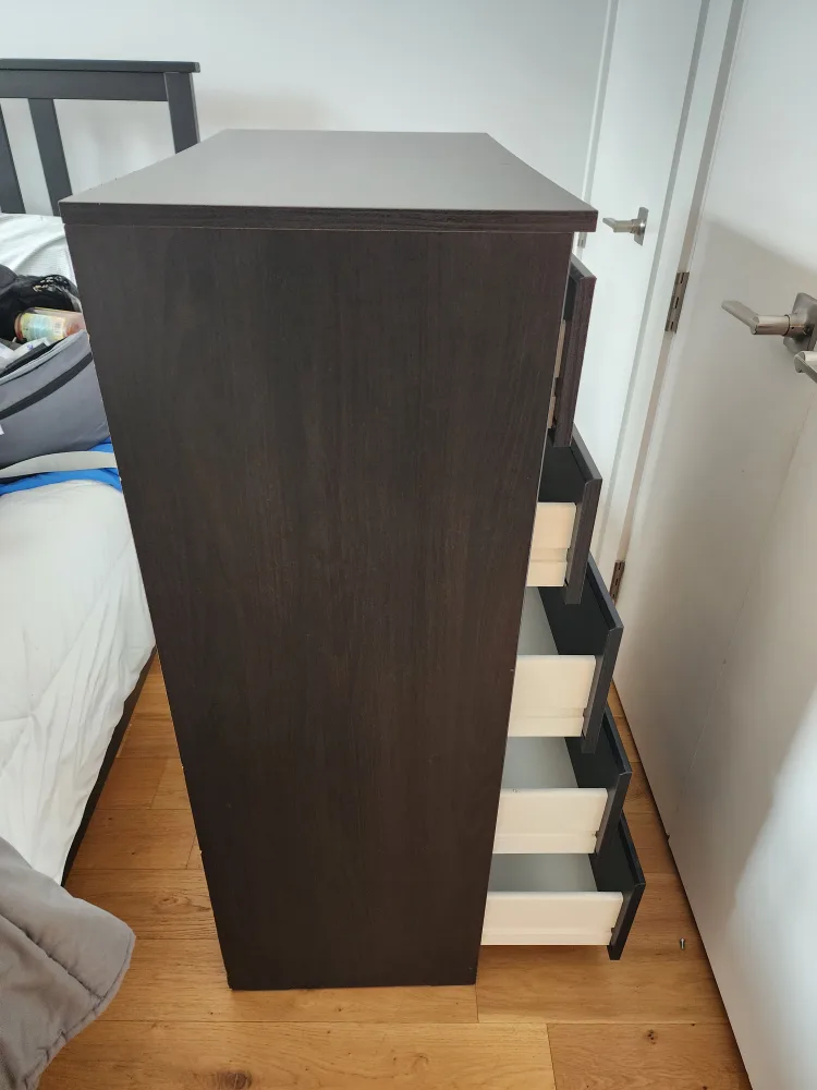 Ikea Malm 6-Drawer Dresser - Brown (Can Deliver) image indicator(6)