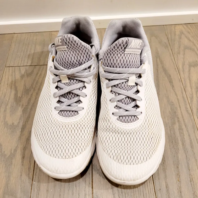 Nike Classic White & Grey Running Shoes  8 US image indicator(2)