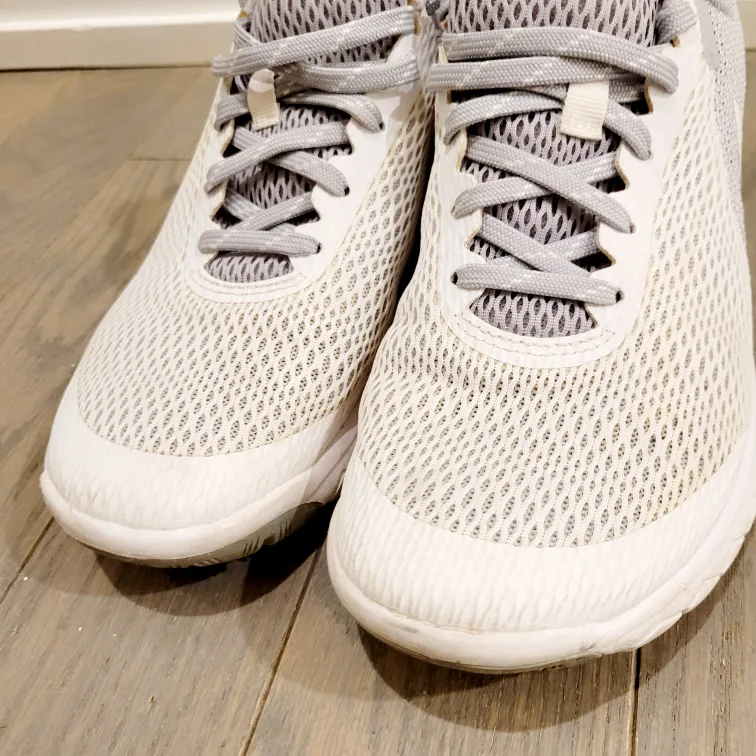 Nike Classic White & Grey Running Shoes  8 US image indicator(3)