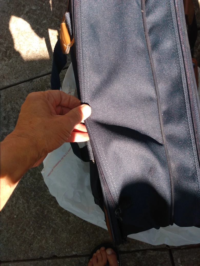 blue zippered weekend travel bag luggage - photo 4