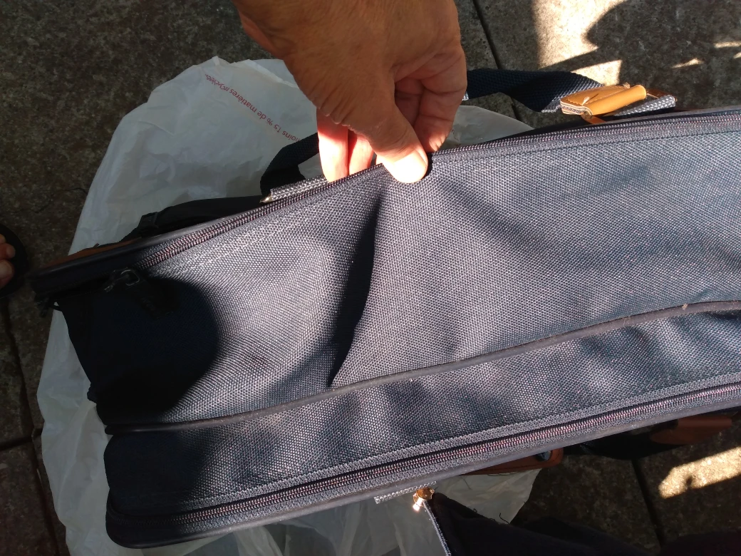 blue zippered weekend travel bag luggage - photo 5