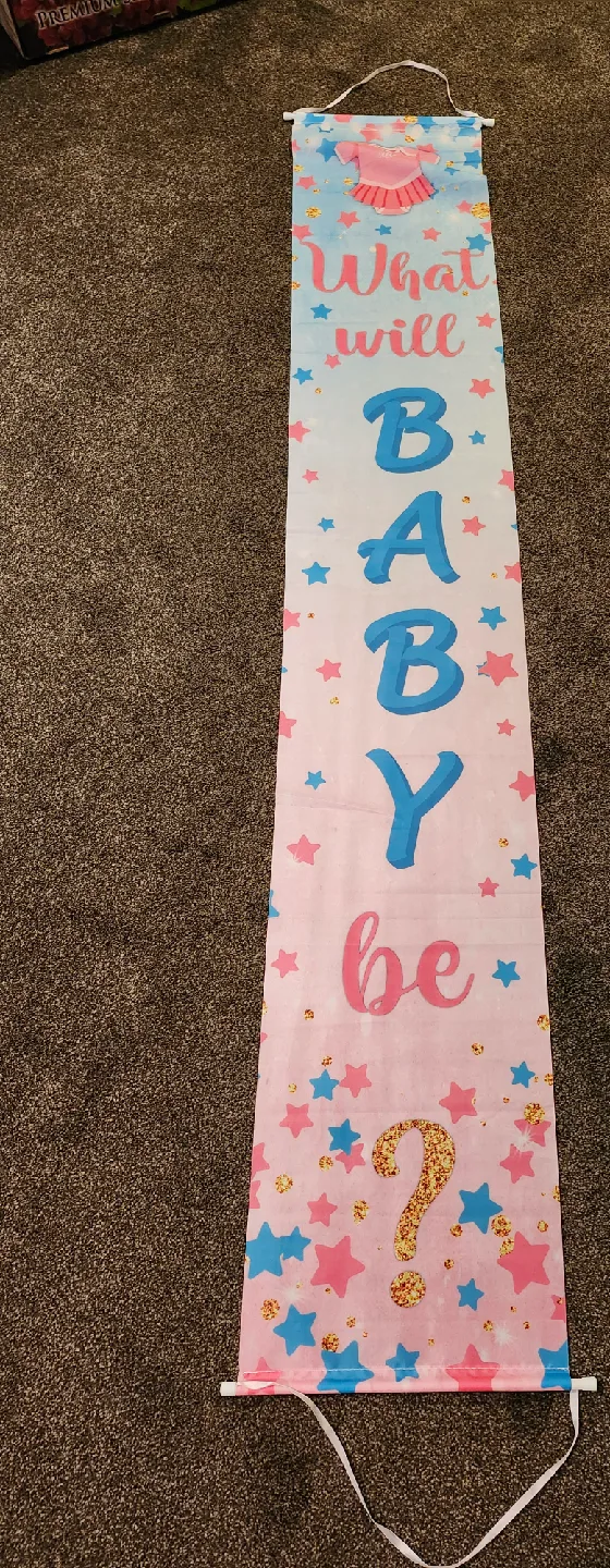 Baby Shower Gender Reveal Banner thumbnail