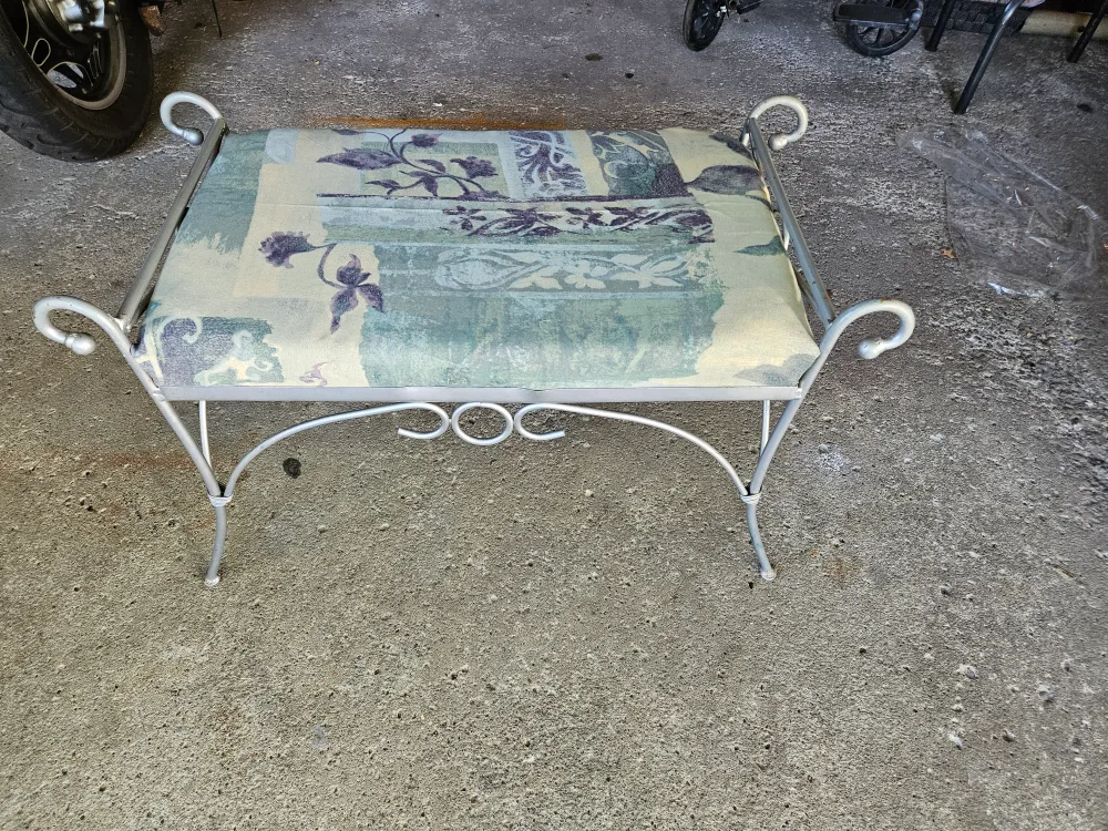 Upholstered Metal Bench thumbnail