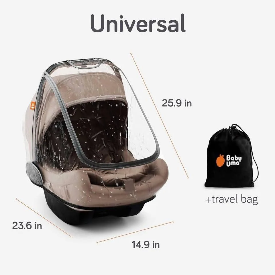 New~Rain Cover For Car Seat, Univ,Rain, Dust, Wind Proof, Vents thumbnail