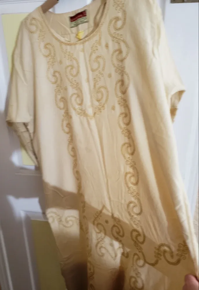 Embroidered kaftan dress size m thumbnail
