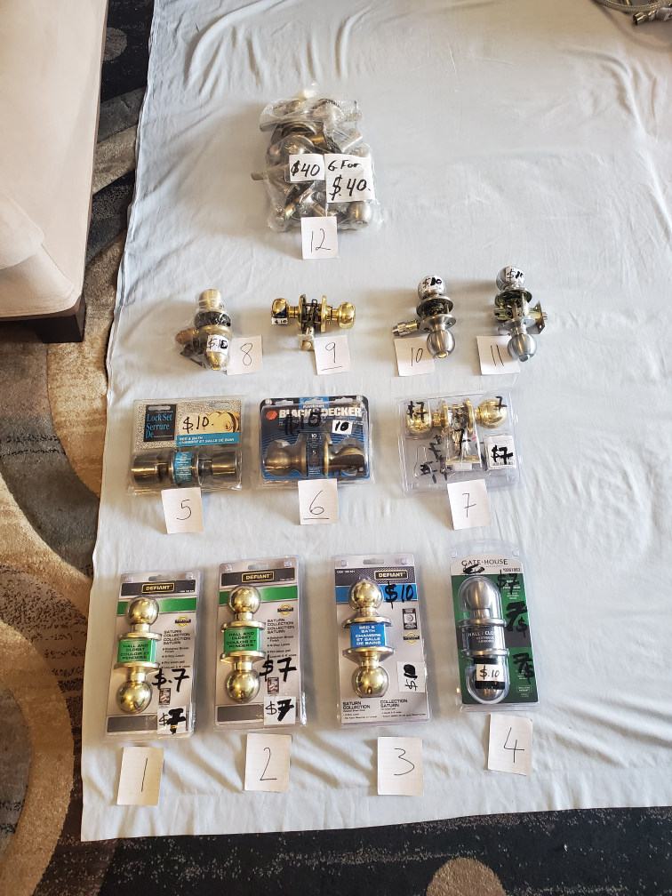 Variety of Shower Heads and Door Knobs - All $150!
