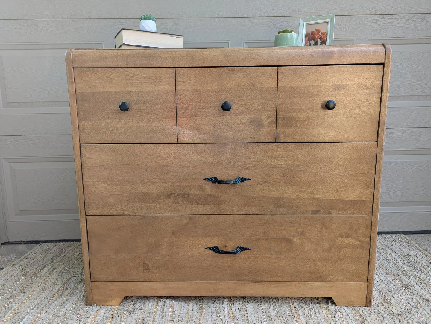 Newly refinished MCM waterfall dresser image indicator(2)