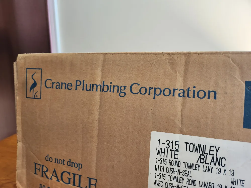 Crane Townley White Round Sink 19" 🥕 image indicator(6)