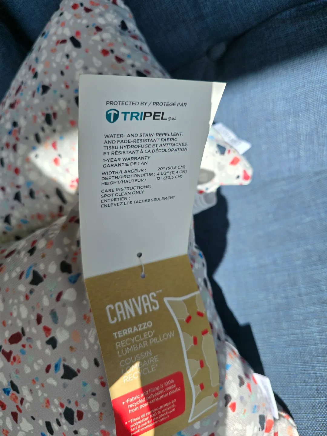 Canvas Terrazzo Recycled Lumbar Pillows-2 - new image indicator(3)