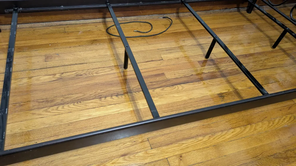 Twin Size Iron Bed Frame with Scroll Design image indicator(8)