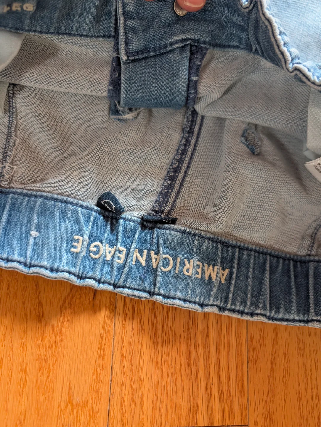 American Eagle Denim Wide Leg Pants - Size 30 image indicator(2)