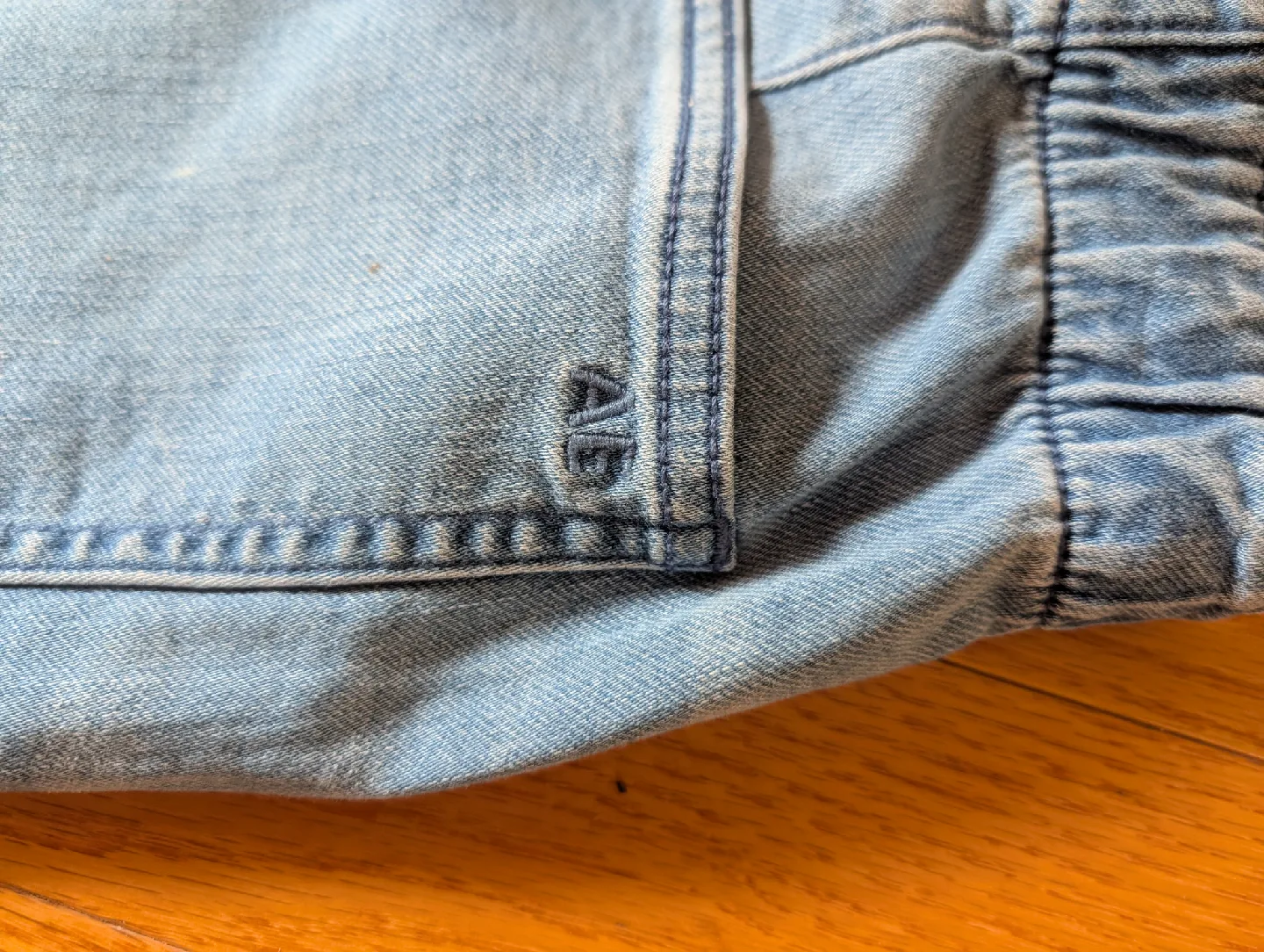 American Eagle Denim Wide Leg Pants - Size 30 image indicator(5)