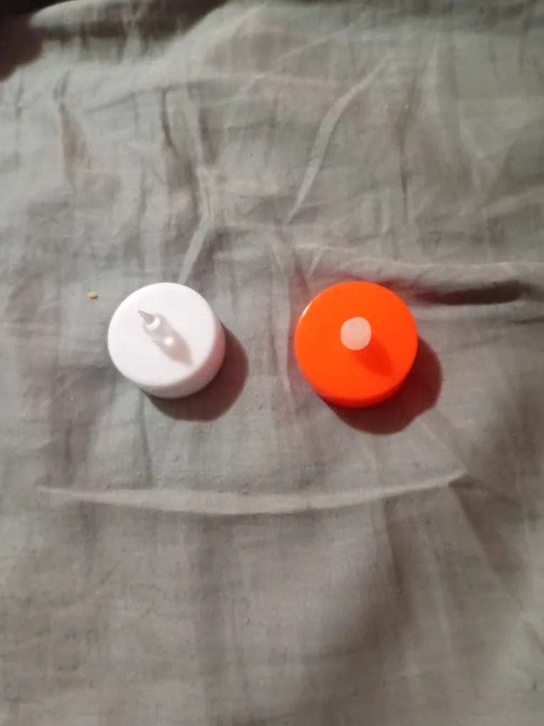 White and Orange LED Tea Lights thumbnail
