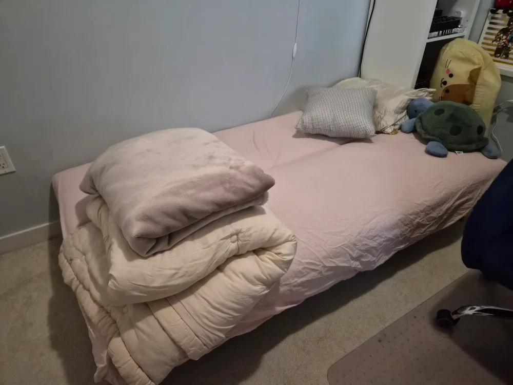 Pink Velvet Futon Sofa Bed image indicator(4)