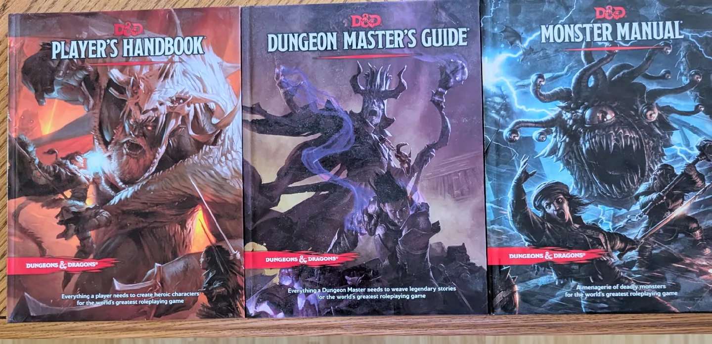 D&D Player's Handbook, Dungeon Master's Guide, Monster Manual thumbnail