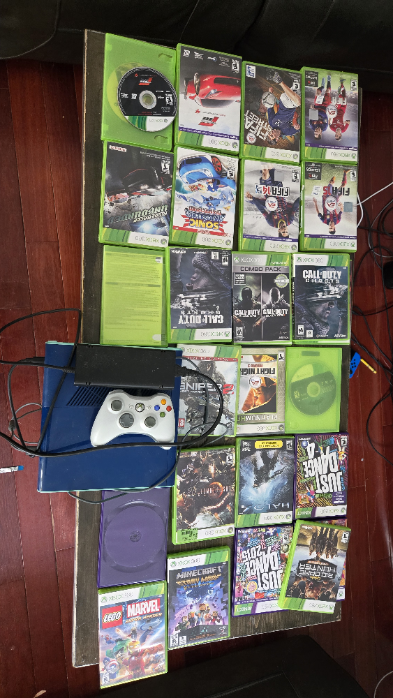 Xbox 360 Console with Games - photo 3