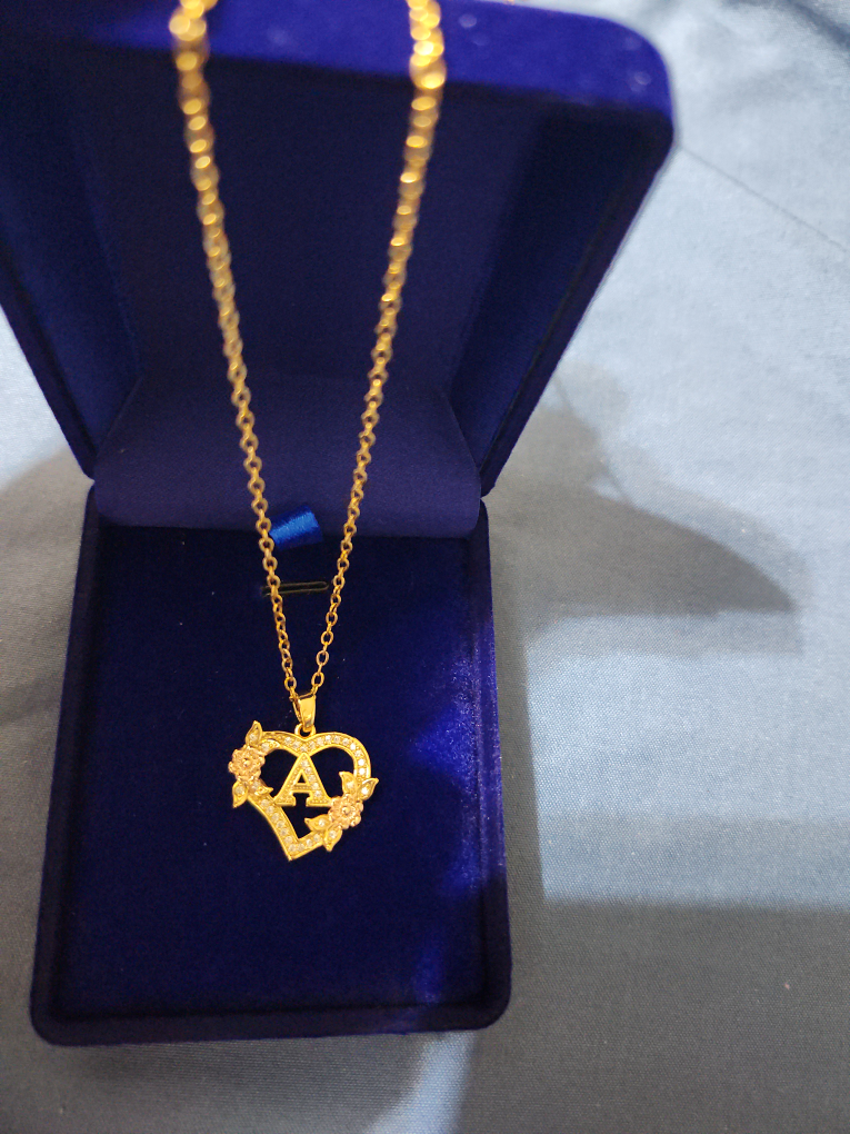 Heart Initial Necklace - photo 2