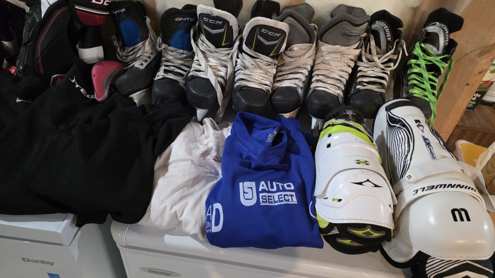 Various Bauer Supreme  Hockey Gears