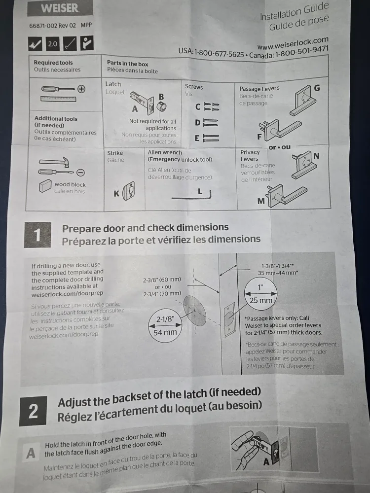 New Weiser Privacy Door Handle - Matte Black image indicator(7)