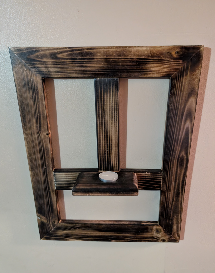 Wall-Mounted Candle Frame – Handmade & Hauntingly Charming