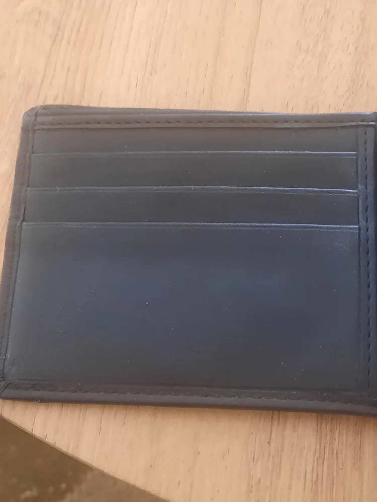 Black Leather Wallet pick up only image indicator(3)