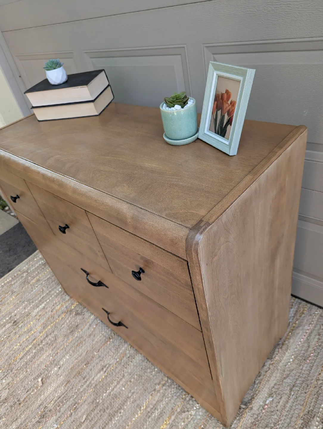 Newly refinished MCM waterfall dresser image indicator(4)