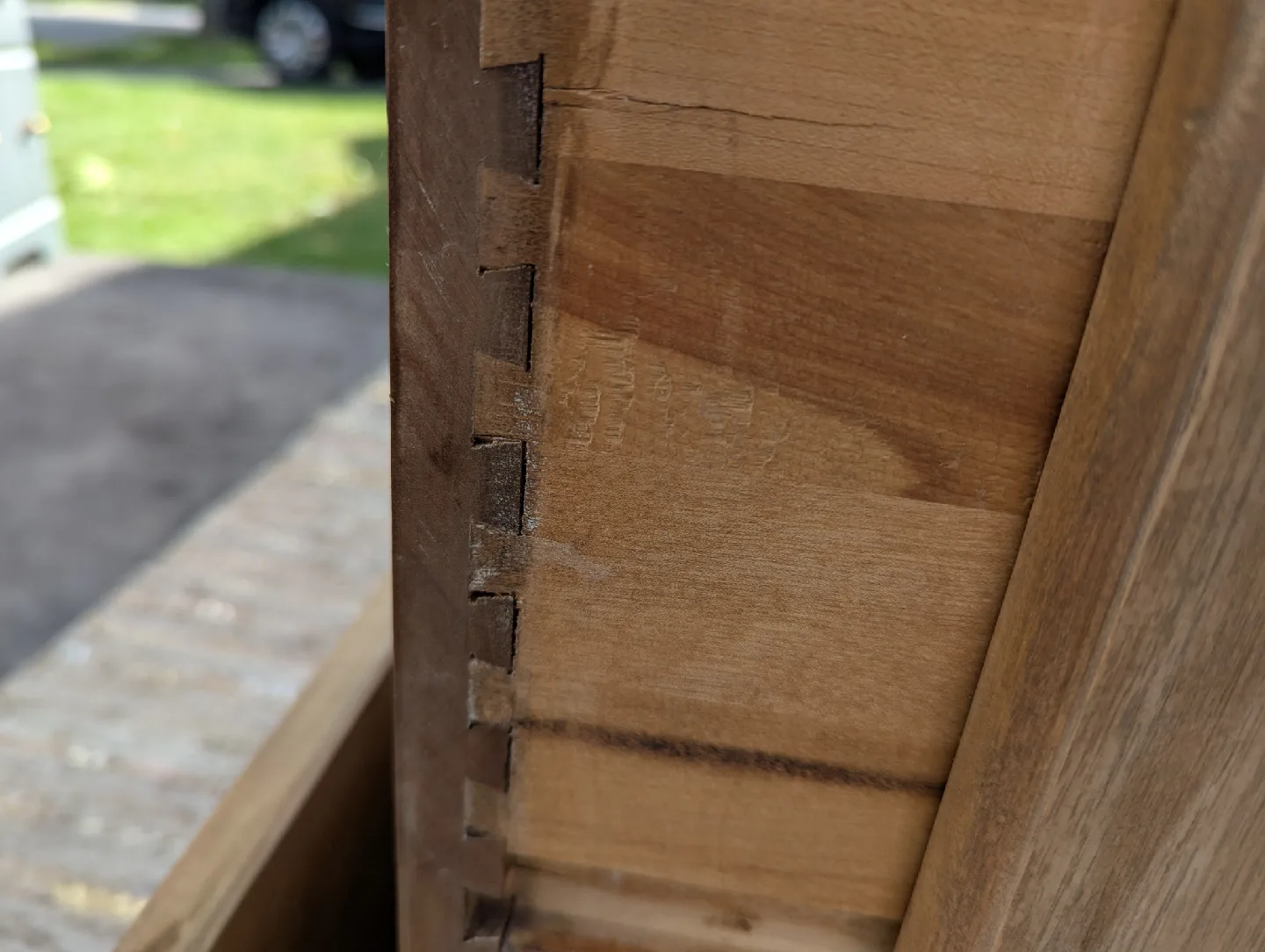 Newly refinished MCM waterfall dresser image indicator(8)