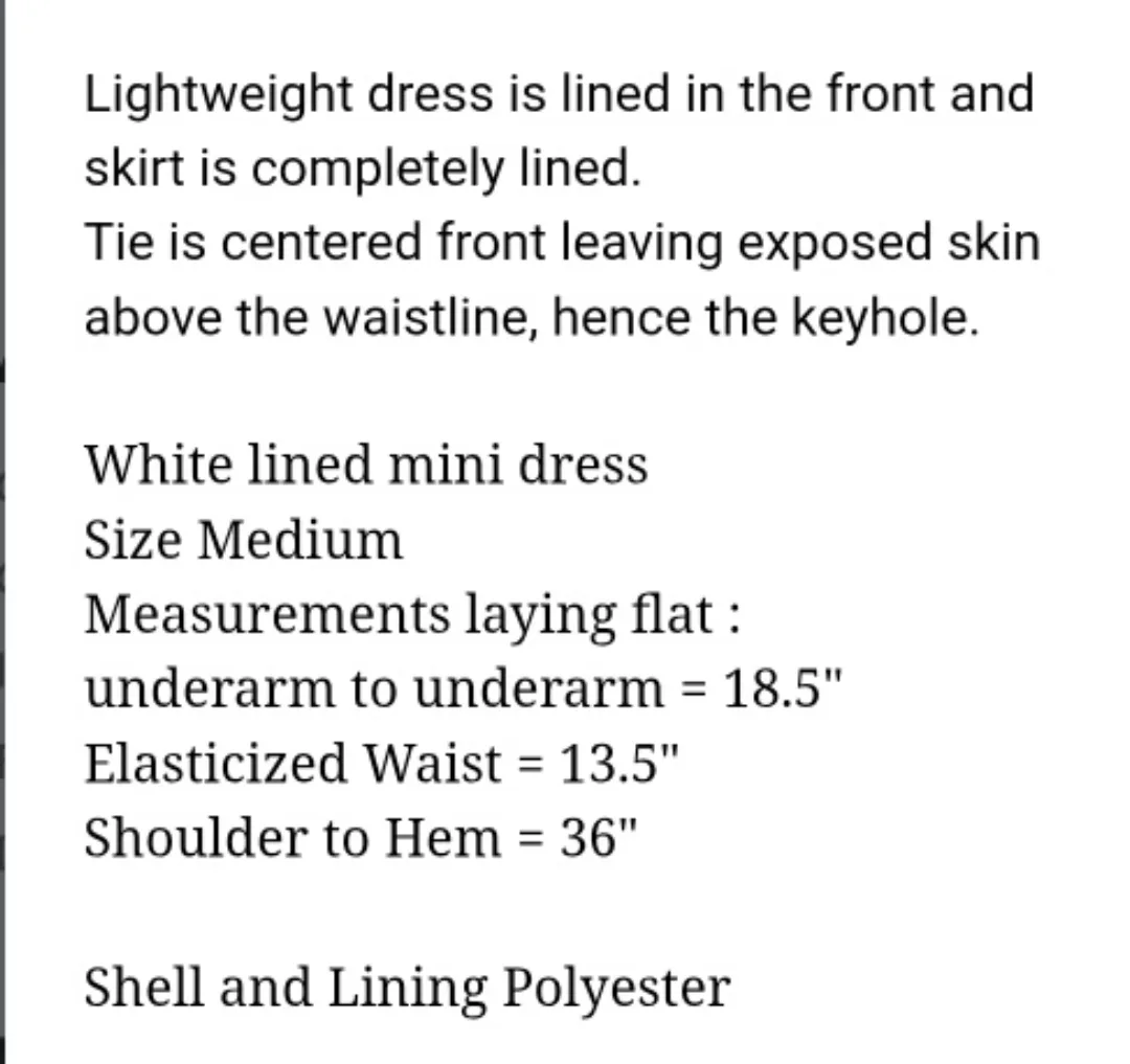 NEW - White Ruffle Mini Dress MEDIUM image indicator(7)