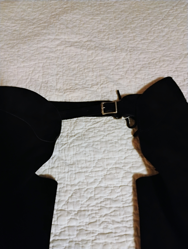 Whitman Black Suede Leather Chaps - photo 5