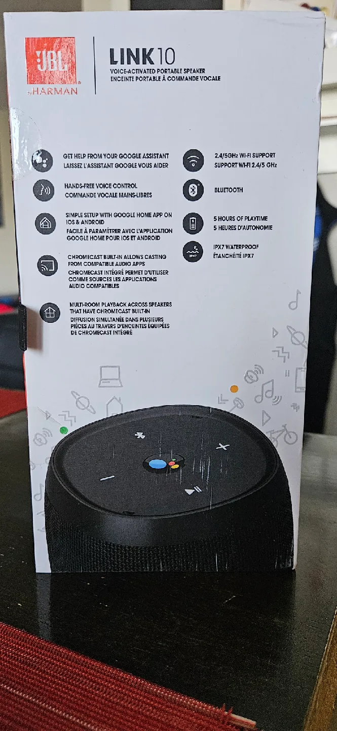 JBL Link 10 Voice-Activated Portable Speaker - New! image indicator(2)