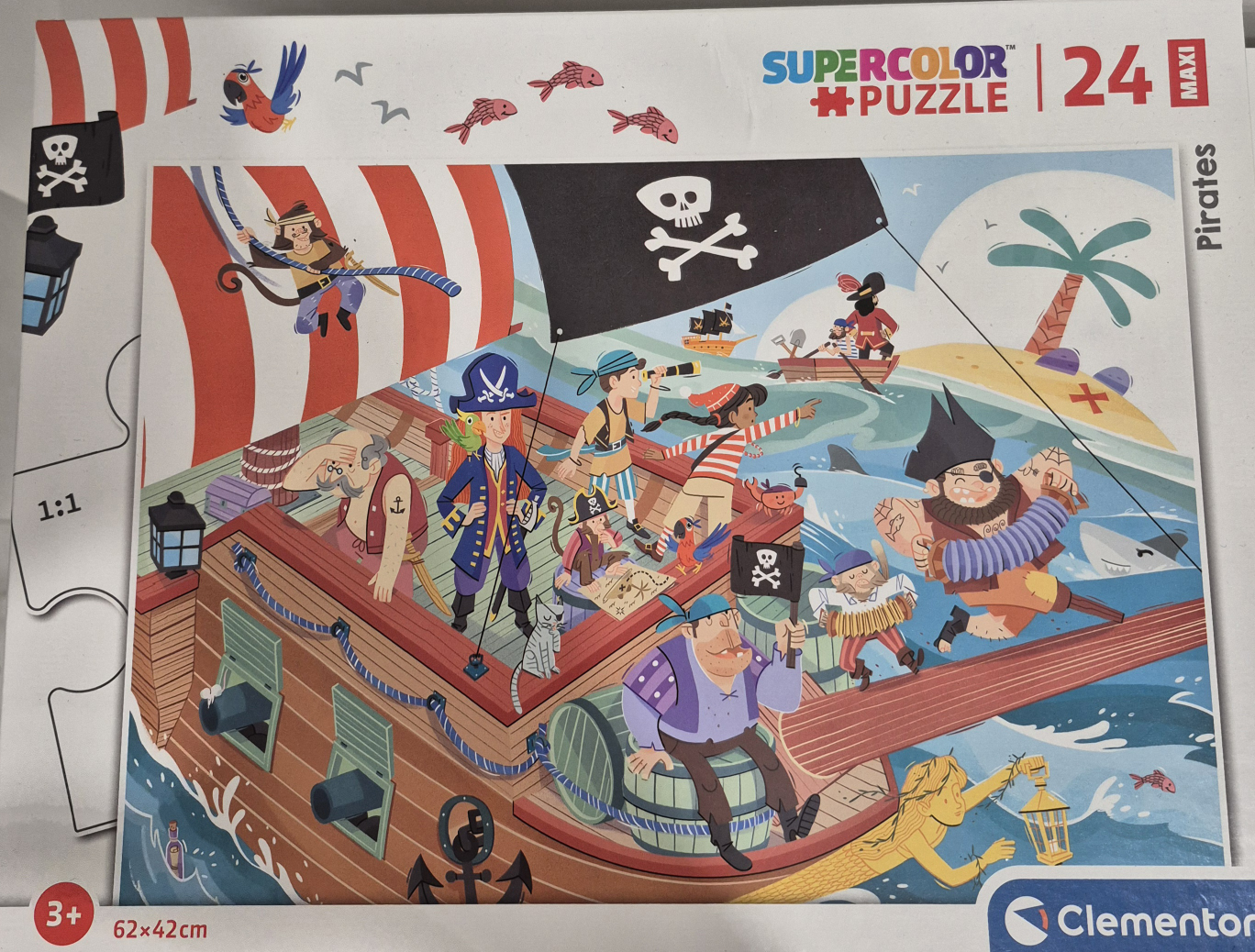 Clementoni Supercolor Pirates Puzzle - 24 Maxi Pieces